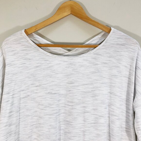 LULULEMON Back Into It Long Sleeve 3 Colour Space Dye Ice Grey Alpine White 10 - Picture 5 of 11